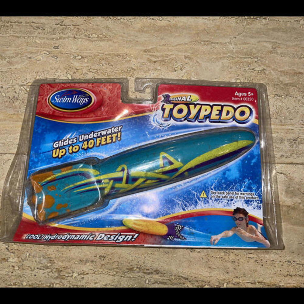 Swimways 2004 Original Torpedo 11.5" Pool Toy Underwater New‎ In Package